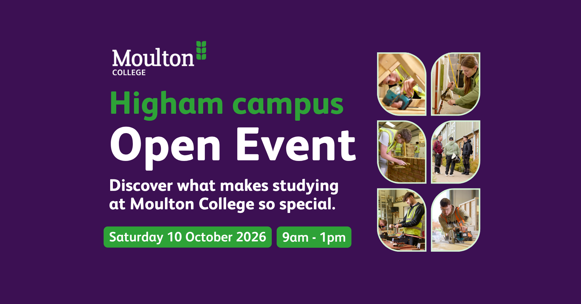 Higham October Open Event banner