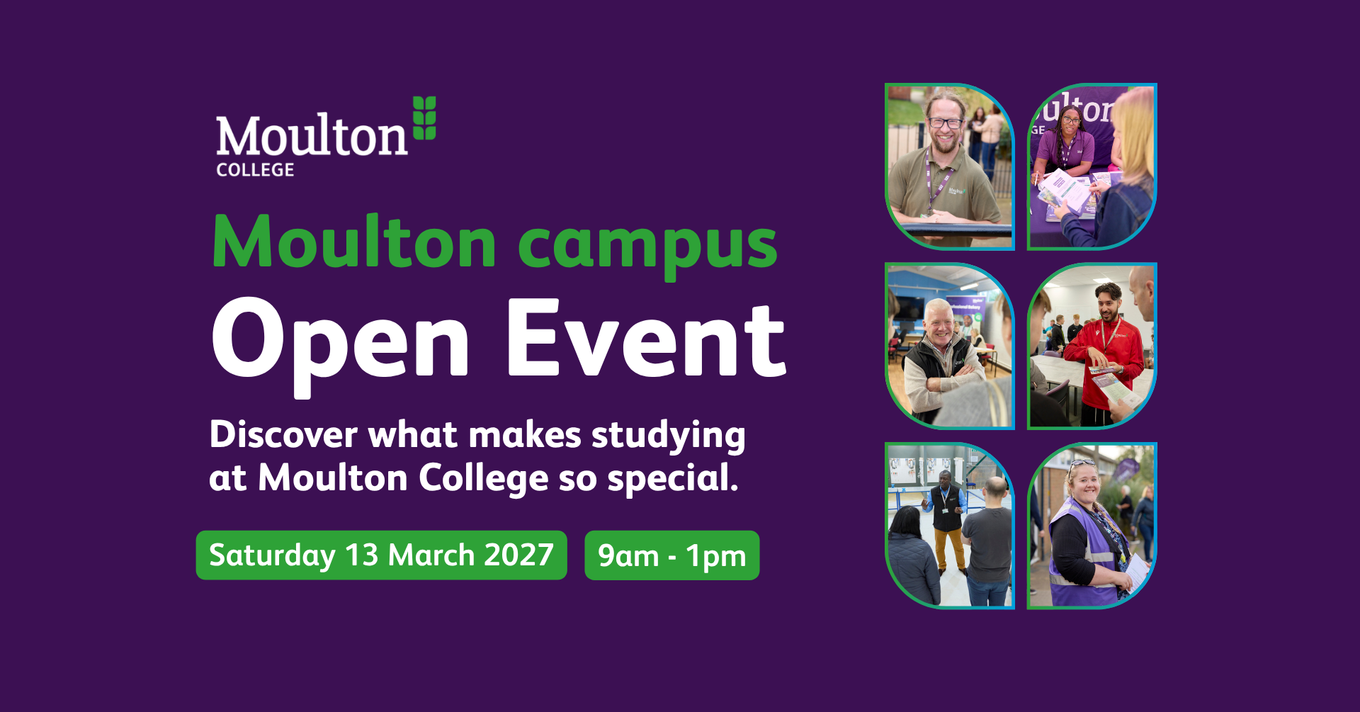 March Open Day banner