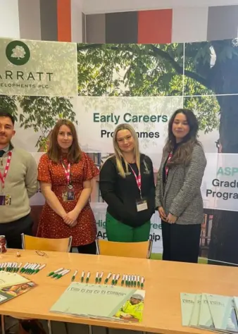Barratts Career Fair stall